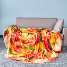 Alimentos mexicanos de alta qualidade Throw Blanket Soft Flannel Pizza Clanta de pizza